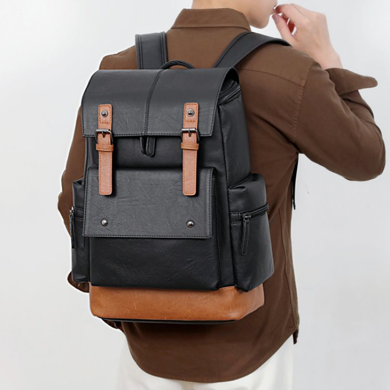 Vintage Leatherwork - New Vintage Men's Leather Backpack Large