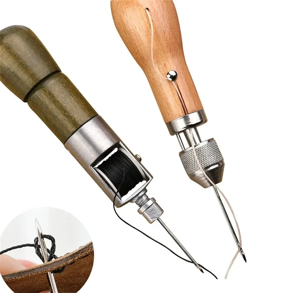 Leatherwork Kit - DIY Leather Sewing Awl Kit Waxed
