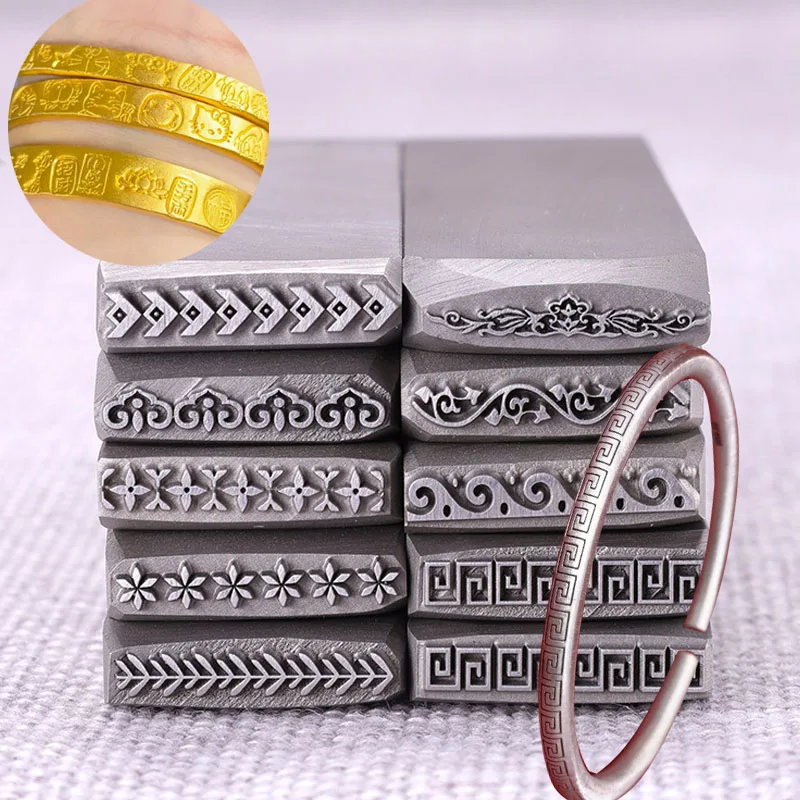 Leatherwork Kit - 19×5mm Hand Stamping Steel Chisel Set,