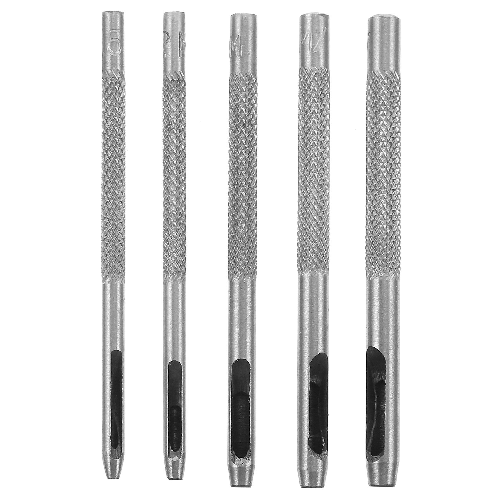 Leatherwork Hole Punch - 5Pcs Hollow Punch Set Heavy Duty