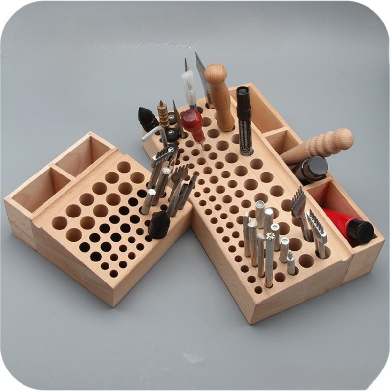 Leatherwork Hole Punch - Leather Craft Tool Holder with 46/98