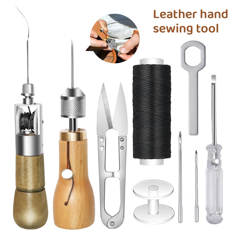 Leatherwork Kit - 8pcs/set DIY Leather Sewing Thread Hand