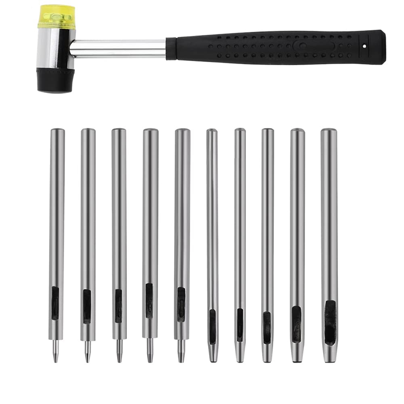 ABAG 10 Pcs Leather Hole Punch - Leatherwork Hole Punch 评论和价格