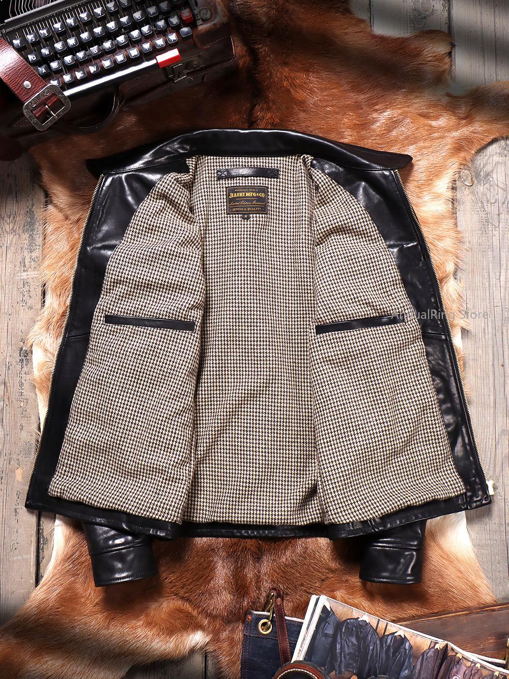 Full Grain Batik Vegetable Tan - Leather Work Jacket 评论和价格