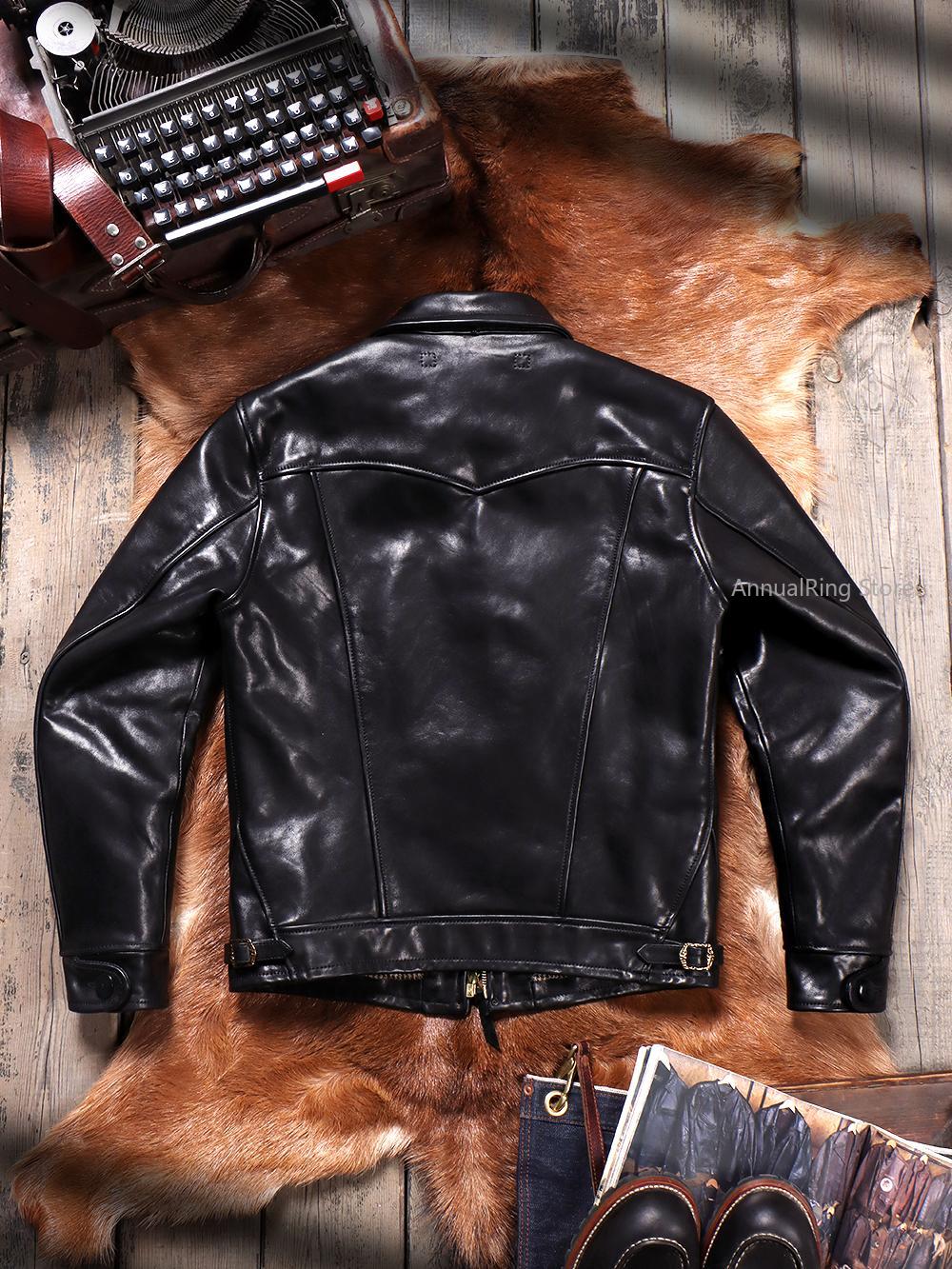 Full Grain Batik Vegetable Tan - Leather Work Jacket 评论和价格