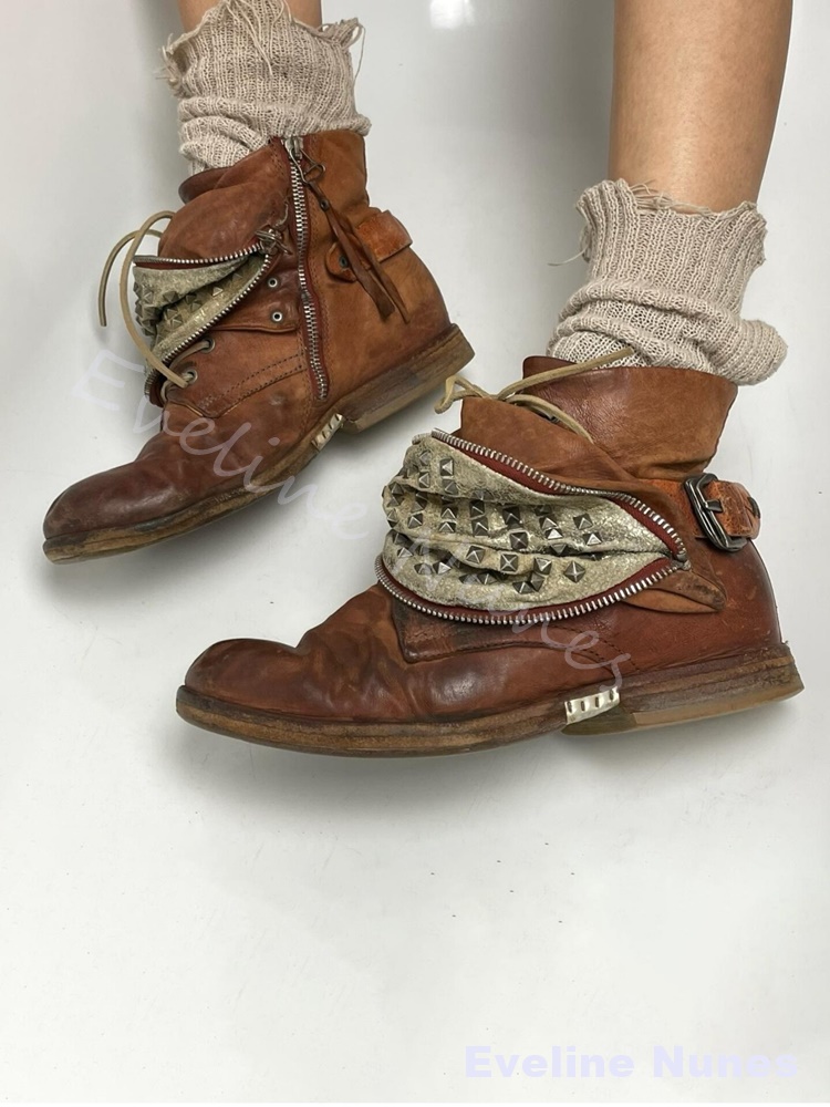 Vintage Distressed Brown Ankle - Vintage Leatherwork 评论和价格