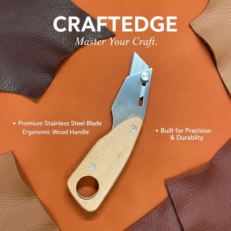 Trapezoid Stainless Steel Leat - Leatherwork Projects 评论和价格