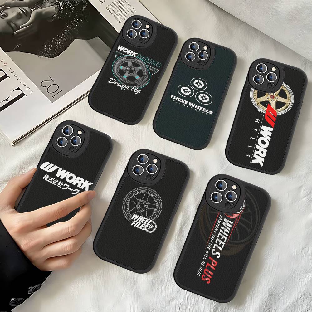 Work Wheels Leather Phone Case - Leather Work Quotes 评论和价格