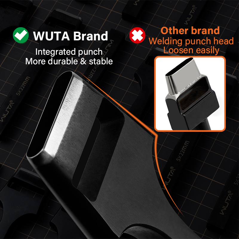 WUTA 2-7Pcs Set Professional C - Leatherwork Hole Punch 评论和价格