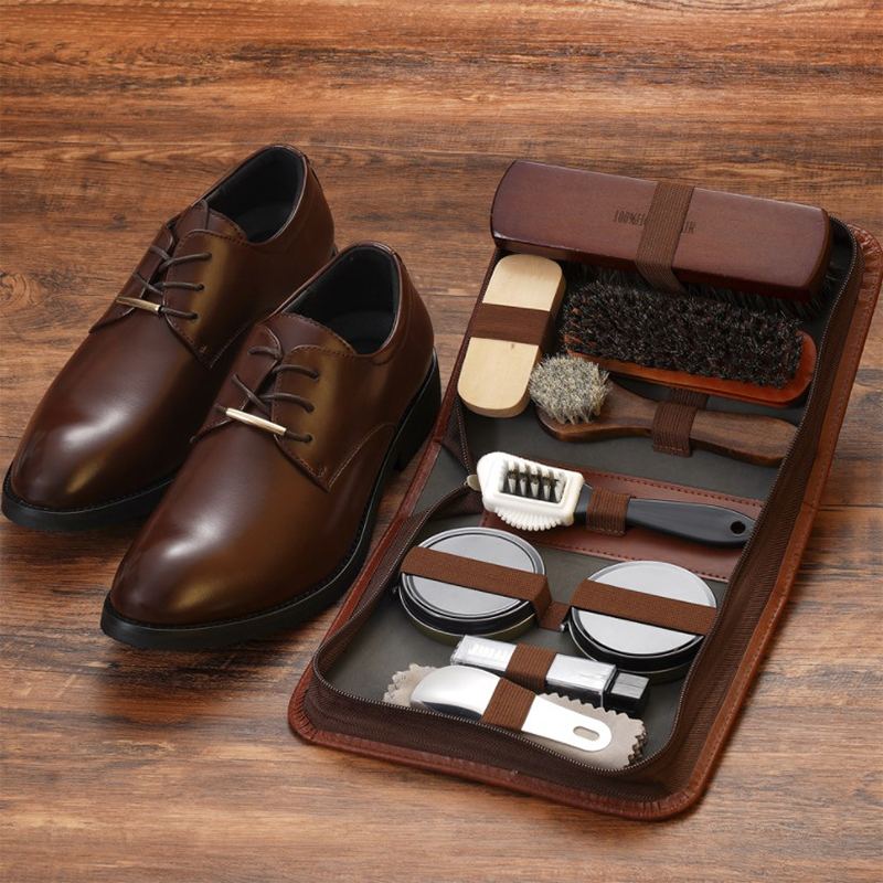 HorseHair Shoe Brush Set Leath - Leatherwork Kit 评论和价格