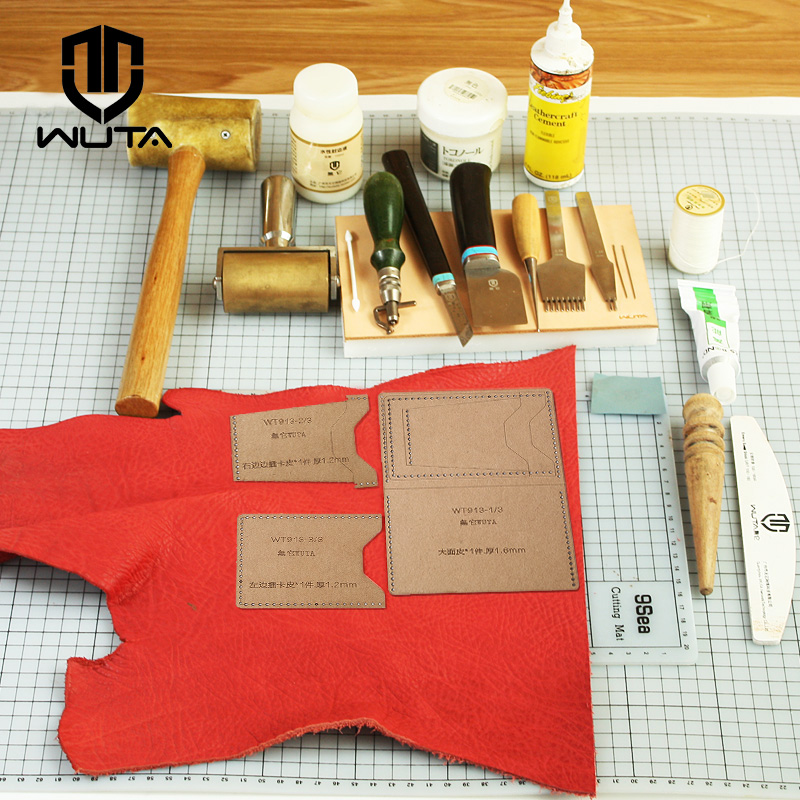 WUTA 913 Mini Card Case Kraft  - Leatherwork Kit 评论和价格