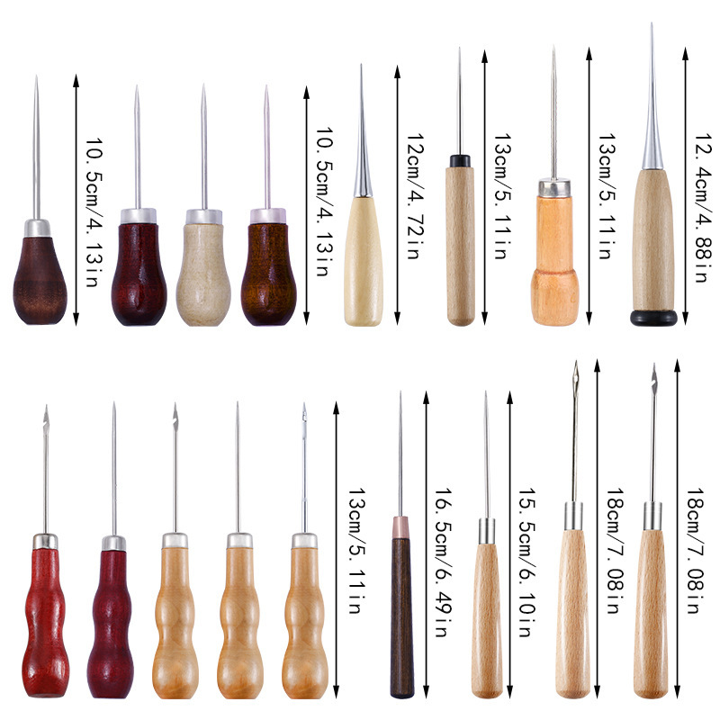 Leather Awl Wood Handle Awls S - Leatherwork Repairs 评论和价格