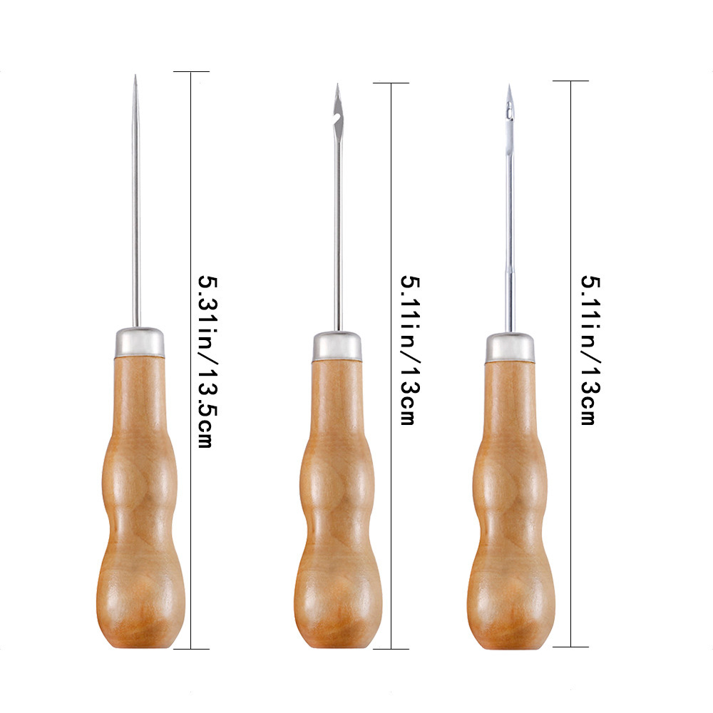 Leather Awl Wood Handle Awls S - Leatherwork Repairs 评论和价格