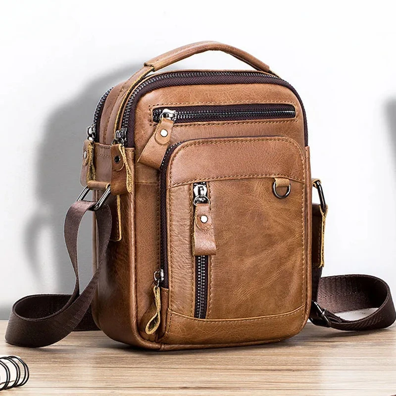 Men Vintage Leather Crossbody  - Vintage Leatherwork 评论和价格