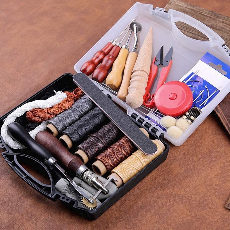 DIY Leather Craft Hand Sewing  - Leatherwork Hole Punch 评论和价格