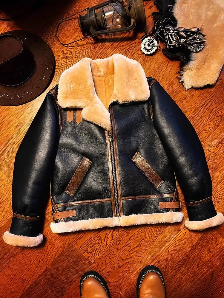 LNY!Top quality .Classic Air F - Leather Work Jacket 评论和价格