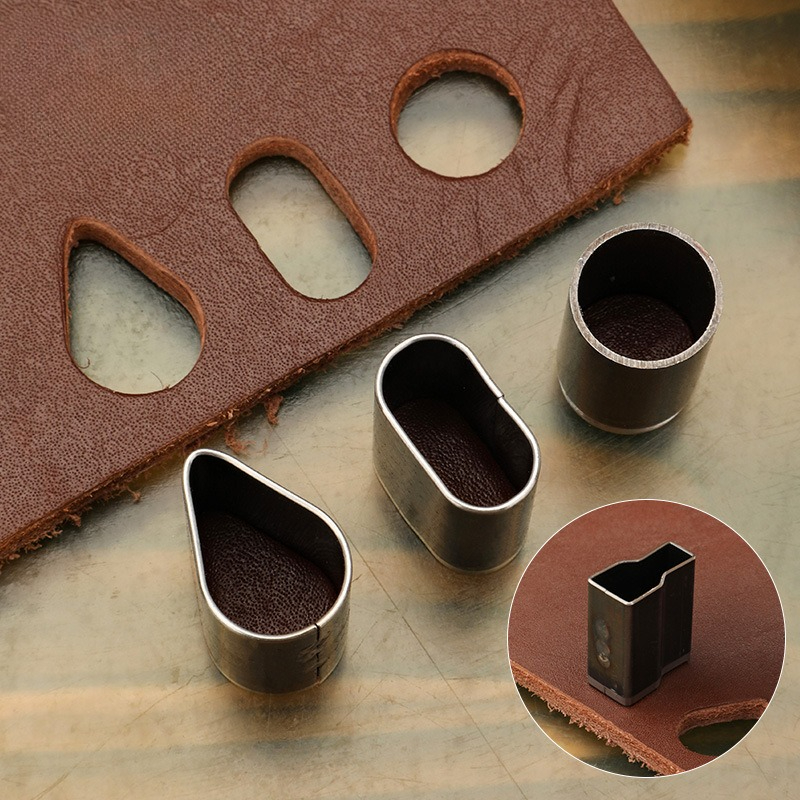 5pcs/6Pcs Short Head Hollow Pu - Leatherwork Hole Punch 评论和价格