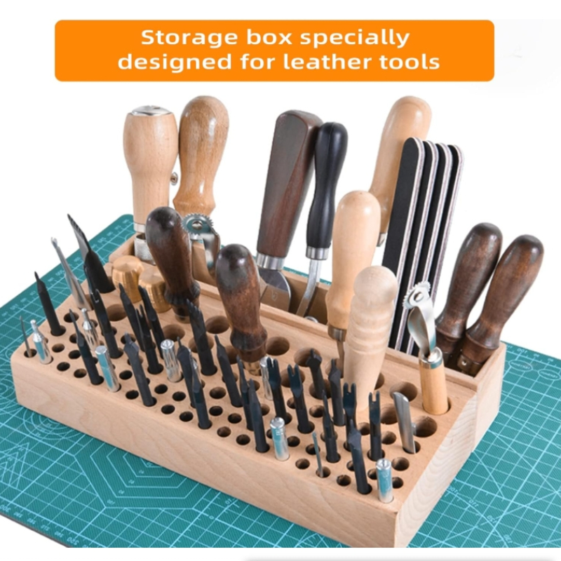Leather Craft Tool Holder with - Leatherwork Hole Punch 评论和价格