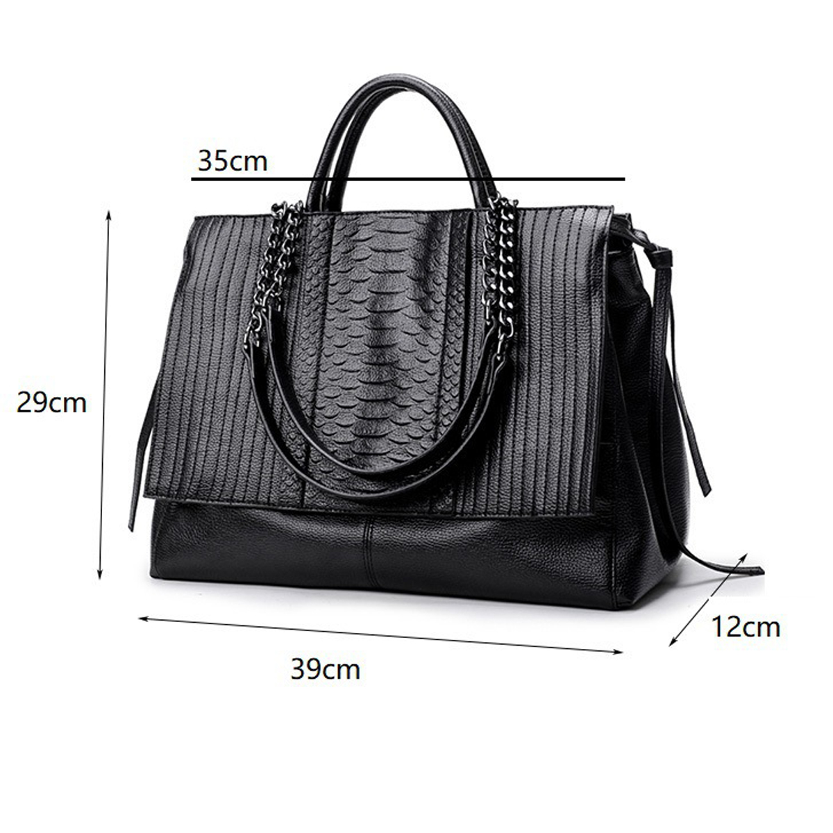 Elegant Tote Bag With Zipper,  - Vintage Leatherwork 评论和价格