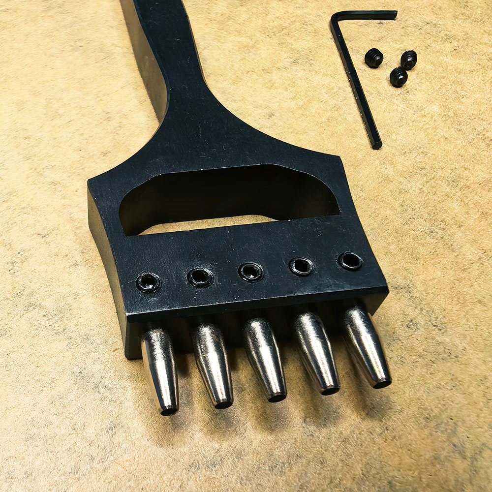 Round Stitching Punch Tool 5 P - Leatherwork Hole Punch 评论和价格