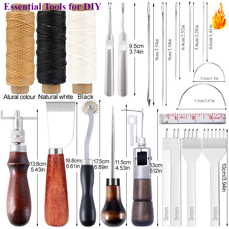 KRABALL Leather Craft Tool Kit - Leatherwork Repairs 评论和价格