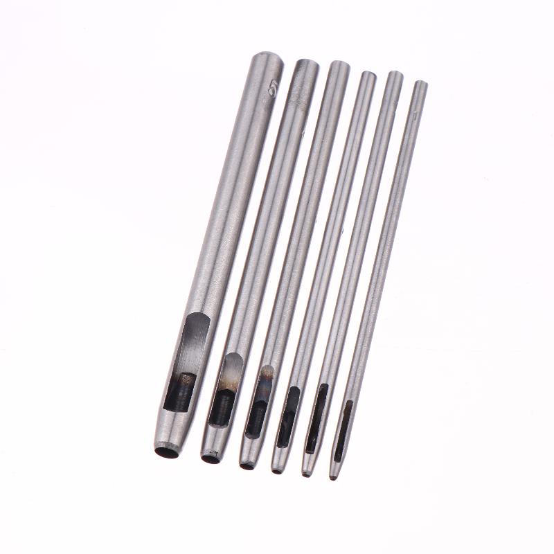 6Pcs Hollow Punch Set Round Ho - Leatherwork Hole Punch 评论和价格