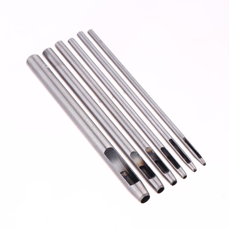 6Pcs Hollow Punch Set Round Ho - Leatherwork Hole Punch 评论和价格