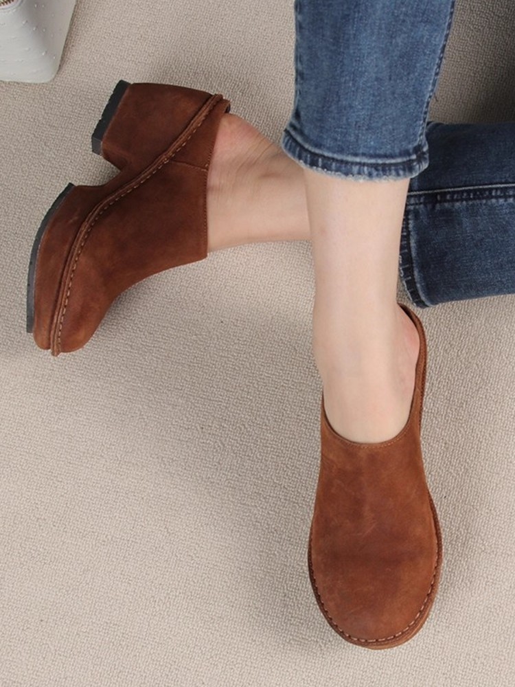 Vintage Women Thick Platform B - Vintage Leatherwork 评论和价格